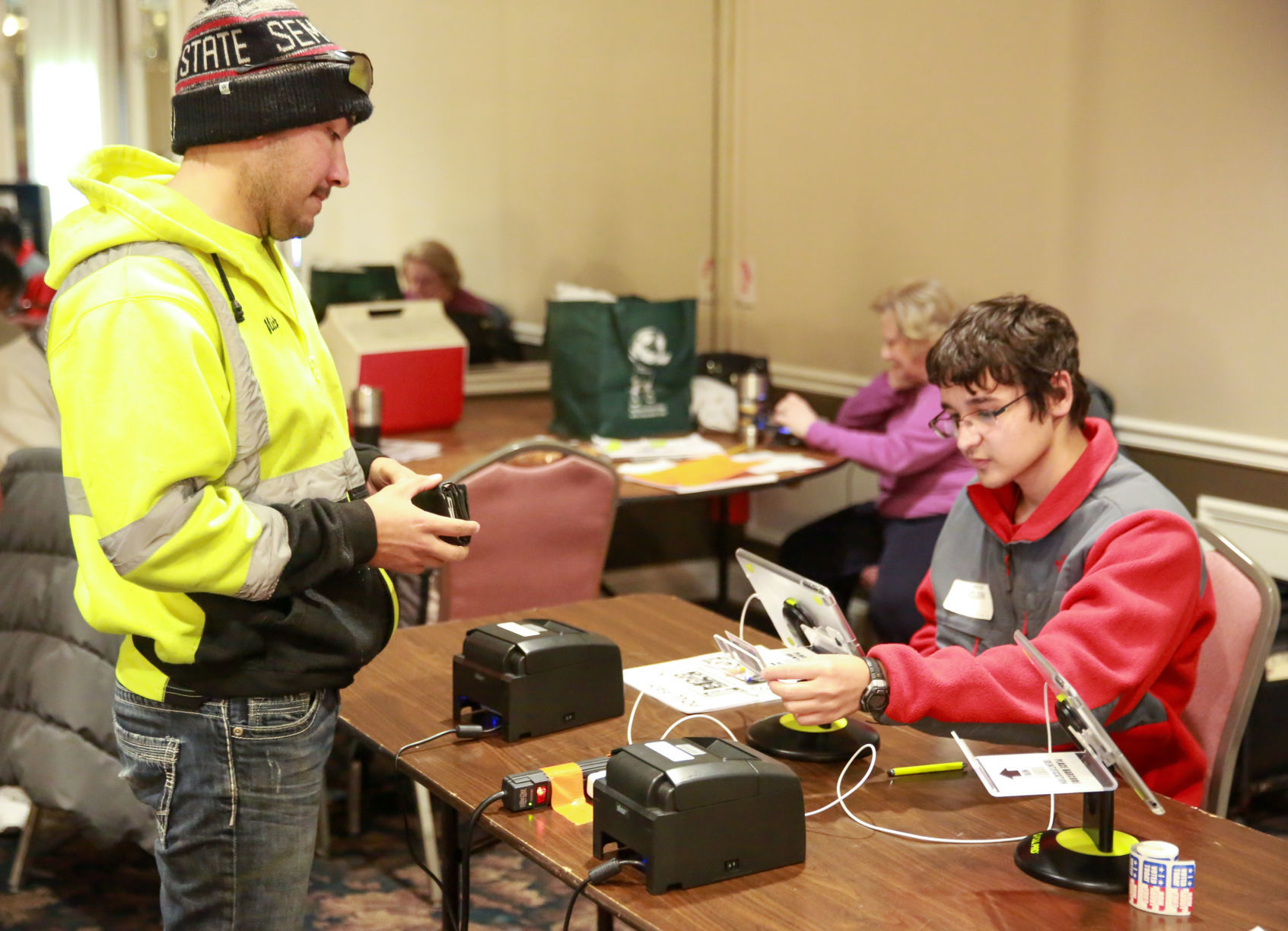 Crown Point voters turn out at the polls
